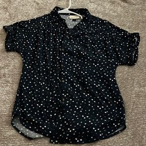 Universal threads, floral printed button up, xs